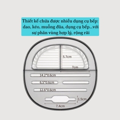 Ống ắm dao đũa tròn màu trắng Fasola PS623
