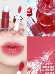 Son bóng Lancôme Lip Idôle JuicyTreat Oil-in-Gloss 37 Red-Y Or Not – Đỏ hồng