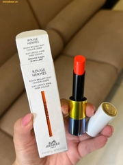 Son Rouge Hermès Rouge Brillant Silky Lipstick Shine Sheer Colour 28 Orange Flash Cam Tươi