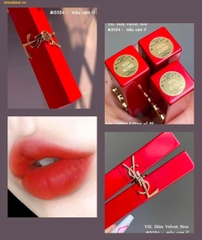 Son YSL Slim 2024 Fiery Vermillion (limited vỏ đỏ) Màu Cam Cháy