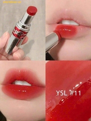 Son 𝐘𝐒𝐋 𝐑𝐨𝐮𝐠𝐞 𝐕𝐨𝐥𝐮𝐩𝐭𝐞 𝐂𝐚𝐧𝐝𝐲 𝐆𝐥𝐚𝐳𝐞 - 11 Red Thrill - Đỏ ánh cam