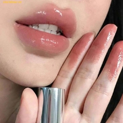 Son YSL Rouge Volupte Candy Glaze Lip Gloss Stick 15 Showcasing Nude Màu Cam Nude Đất