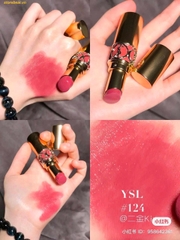Son Dưỡng YSL Volupté Shine 124 Rose Loulou - Hồng dâu