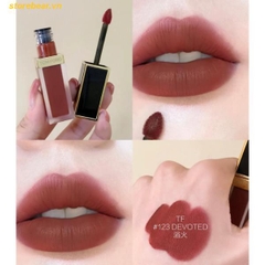 Son Kem Tom Ford Liquid Lip Luxe Matte 123 Devoted – Màu Đỏ Nâu