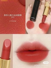 Son Chanel Rouge Allure Velvet Luminous Matte Lip Colour 51 Légendaire - Đỏ Cam Gạch