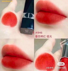 Son Dior Rouge Matte 846 Đỏ Cam Cháy