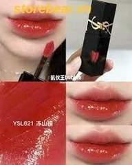 Son kem YSL The Inks Vinyl Cream 621 Red Adoration Đỏ Cam Fullbox