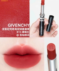 Son Givenchy Le Rouge Velvet Matte Long-Lasting Lipstick R13 Red Muse Màu Đỏ Nâu