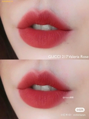Son Gucci Rouge À Lèvres Mat 217 Valeria Rose - Fullbox