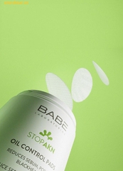 Miếng Pad BABE STOP AKN OIL CONTROL PADS kiểm soát dầu, giảm mụn, cho làn da sạch (60 miếng x 1 hộp)
