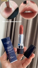 Son Dior Rouge Velvet 637 Icone Nâu Trà Pha Cam Đất