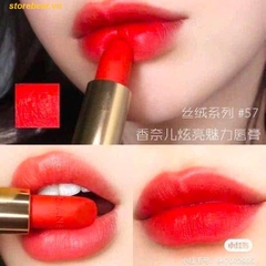 Son Chanel Allure Velvet 57 Rouge Feu Màu Đỏ Cam