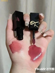 Son YSL The Inks Vinyl Cream 662 New Version 2025 Fullsize Fullbox Màu Hồng Mận