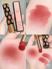 Son Dưỡng Gucci Nude 514 Virginia Scarlett Rouge De Beauté Brillant Màu Cam San Hô