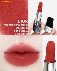 Son Dior Rouge Velvet Limited Edition New Years 2026 Dior 802 - Màu Đỏ Gạch
