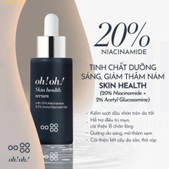 Tinh Chất Kiểm Soát Bã Nhờn Và Dưỡng Sáng Mờ Thâm Serum oh!oh! Niacinamide 20% 10ml