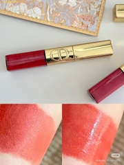 Son Kem Dior Rouge Dior Sequin Liquid Duo - Limited Edition 747 Flame Màu Đỏ Nâu