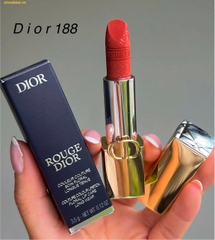 Son Dior Rouge Dior 188 Velvet - Màu Cam Đất Limited Edition Golden Case - Fullbox