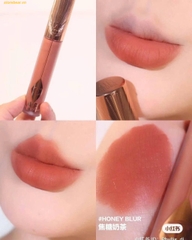 Son Kem Charlotte Tilbury Airbrush Flawless Lip Blur Honey Blur Màu Cam Đào - Fullbox