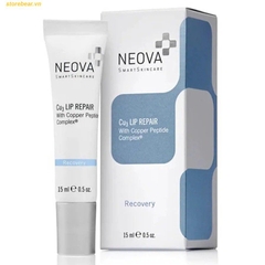 Kem Dưỡng Môi Hỗ Trợ Giảm Thâm, Xoá Nhăn Neova CU3 Lip Repair Copper Peptide Complex 15ml