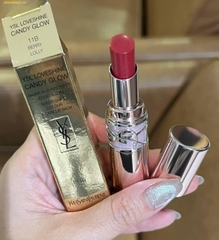 Son Ysl Loveshine Candy Glow Lip 11B Berry Lolly Màu Hồng Dâu