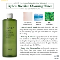 Nước Tẩy Trang Chuyên Sâu Oh!Oh! Xylica Micellar Cleansing Water 500ml