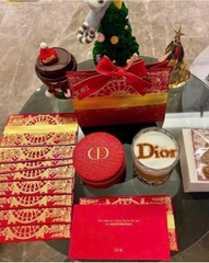 Set quà Dior gồm Túi - Nước Hoa - Son - Set Dior Túi đỏ