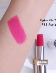 Son Lì Prada Monochrome Hyper Matte Lipstick P55 Fuxia Màu Hồng Cánh Sen