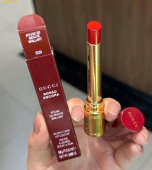 Son Gucci Rouge De Beauté Brillant Glow & Care Lip Colour 509 Rosso Ancora - Fullbox