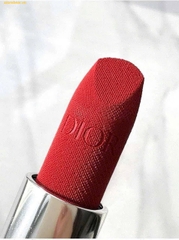 Son Rouge Dior Couture Colour Lipstick Velvet Finish Màu 777 Fahrenheit Đỏ Cam Fullsize Fullbox