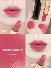 Son Chanel Rouge Allure Velvet Le Rouge Velours Lumineux Lipstick 79 Élégante Màu Hồng Nude