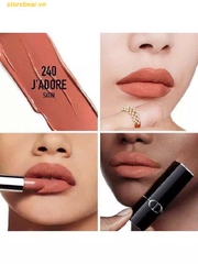 Son Dior Rouge Lipstick 240 J'Adore Satin Finish Hồng Cam Đất - Fullbox