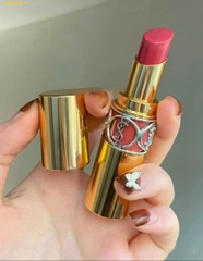 Son Dưỡng YSL Volupté Shine 124 Rose Loulou - Hồng dâu