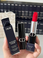 Son Dior Rouge Velvet Màu 999 - Đỏ Tươi Fullsize FullBox