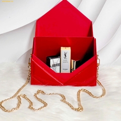 Set Quà YSL Limited (Son YSL Mini shade RM + Nước hoa YSL Libre + Serum YSL Pure Shots + Túi YSL đỏ)