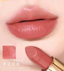 Son Môi Gucci Rouge À Lèvres Voile Lipstick 208 They Met In Argentina Màu Hồng Đất