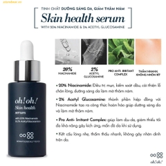 Tinh Chất Kiểm Soát Bã Nhờn Và Dưỡng Sáng Mờ Thâm Serum oh!oh! Niacinamide 20% 10ml