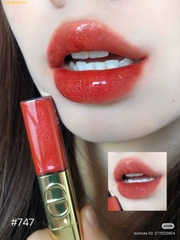 Son Kem Dior Rouge Dior Sequin Liquid Duo - Limited Edition 747 Flame Màu Đỏ Nâu