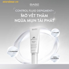 Kem dưỡng sáng da, mờ thâm nám Babe Depigment+ Control Fluid Cream 40ml