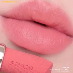 Son Lì Prada Monochrome Soft Matte Màu P161 Sunset Pink Hồng San Hô