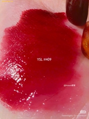 Son Kem YSL Vernis À Lèvres Water Stain – Màu 409 Burgundy Vibes Đỏ Rượu