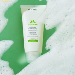 Sữa rửa mặt cho da dầu mụn Babe Stop AKN Purifying Cleansing Gel 100ml
