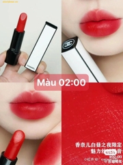 Son Chanel Rouge Allure Velvet Luminous Matte 02:00 Màu Đỏ Cam