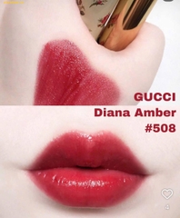 Son Gucci Rouge À Lèvres Satin Lipstick 508 Diana Amber - Màu Đỏ Ruby