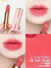 Son Lancôme L’Absolu Rouge Drama Matte 03 Hồng Đào Baby hồng tươi