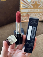 Son Dior Rouge Dior Couture Lipstick Velvet Limited Edition New Years 2026 Màu 806 Red Luck Đỏ Nâu Gạch