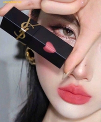 Son Kem YSL The Inks Vinyl Blur 236 Ruby Attraction Màu Hồng đỏ ruby