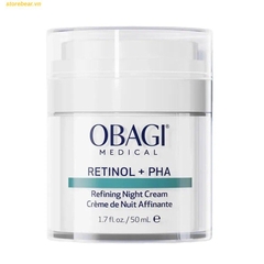 Kem Dưỡng Hỗ Trợ Tái Tạo Và Trẻ Hóa Da Ban Đêm Obagi Medical Retinol + PHA 50ml