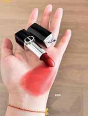 Son Dior Rouge Dior Couture Lipstick Velvet Limited Edition New Years 2026 Màu 806 Red Luck Đỏ Nâu Gạch