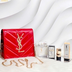 Set Quà YSL Limited (Son YSL Mini shade RM + Nước hoa YSL Libre + Serum YSL Pure Shots + Túi YSL đỏ)
